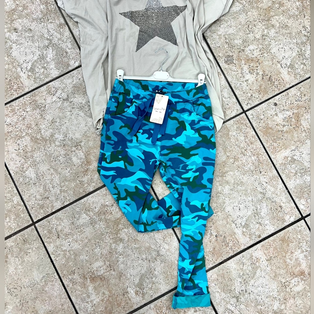 Jogger camouflage blue